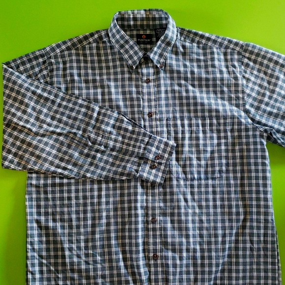 Puritan button down shirt. Flannel like - Picture 1 of 6